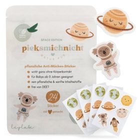 pieksmichnicht Pflanzliche Anti-Mücken-Sticker Space Edition