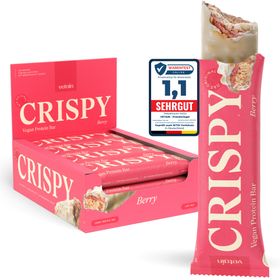 Vetain CRISPY veganer Proteinriegel - Berry (12er Pack)