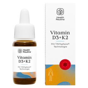 Health Routine Vitamin D3+K2 / 1.000 I.E. pro Topfen