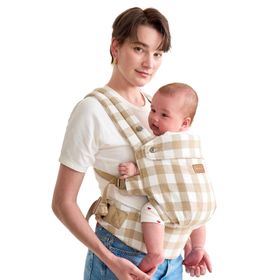Momcozy Baby Trage - Leichte & Atmungsaktive Schiefer-Karo