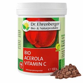 Acerola Vitamin C Pulver Bio 100g