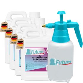 FUTUM 4x2L Motten- / Fliegenspray + 2L Sprüher