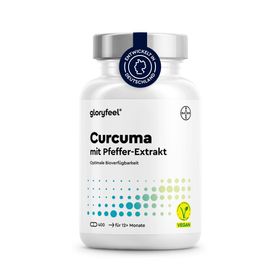 gloryfeel® Curcuma 400 mit Curcumin & Piperin