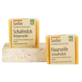 Savion Schafmilch Körper- und Haarseifen 2er Set
