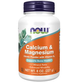 NOW FOODS Calcium & Magnesium Pulver