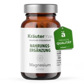 Kräutermax Magnesium 400 mg mit Magnesiumoxid Kapseln