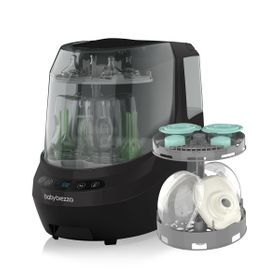 Automatischer Flaschen- & Milchpumpenreiniger mit HEPA-Filter – Babyflaschen und Milchpumpenteile