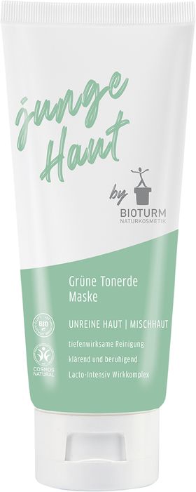 Bioturm Naturkosmetik Grüne Tonerde Maske junge Haut 100 ml