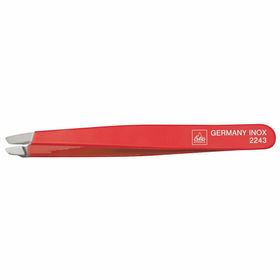 ERBE Pinzette color 9 cm rostfrei schräg rot