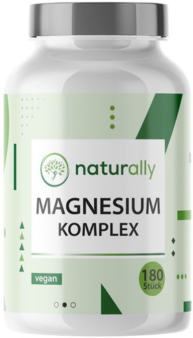 naturally Magnesium Komplex | 4-fach Komplex für optimale Aufnahme, hochdosiert