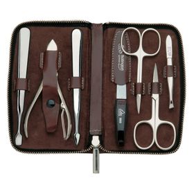 Erbe Solingen Maniküre Etui 7-teilig Braun