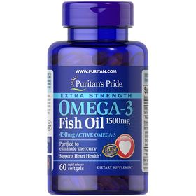 Puritan's Pride Extra Strength Omega-3 Fischöl 1500 mg