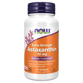 Now Foods Astaxanthin, Extra Stärke 10 mg 60 Weichkapseln