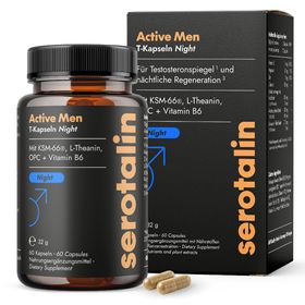 serotalin Active Men T-Kapseln Night | 500 mg KSM-66 | hochdosiertes Ashwagandha (5% Withanolide)