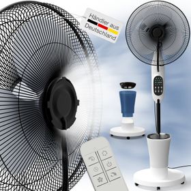 aktimeo Standventilator mit Luftbefeuchtung, Timer, Wassertank, Nebelfunktion