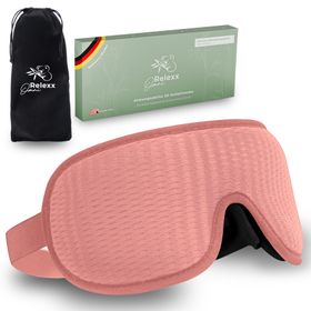 OMNIRELEXX® Atmungsaktive 3D SCHLAFMASKE inklusive Reisebeutel