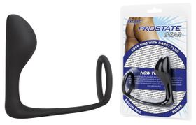 Blue Line - Penisring mit P-Spot-Plug