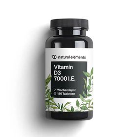 natural elements Vitamin D3 7000 I.E.