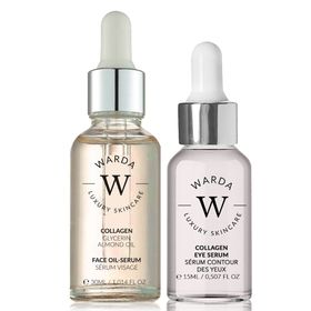 Warda skincare Collagen Gesichts- und  Anti-Aging Augenserum Set