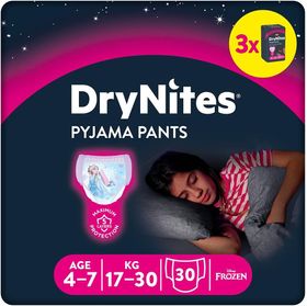 Huggies DryNites saugfähige Nachtwindeln bei Bettnässen, für Mädchen 4-7 Jahre