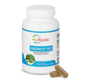 Vihado Grüner Tee Kapseln – natürliche Pflanzenstoffe ohne Zusätze