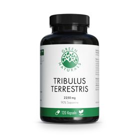 GREEN NATURALS® Tribulus Terrestris hochdosiert - 2250 mg pro Tagesdosis - vegan
