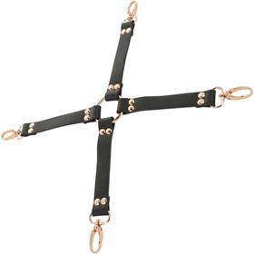 Coquette chic desire fantasy vegan leather hog tie