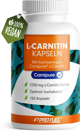 ProFuel - L-Carnitin hochdosiert 2250 mg - 150 Carnipure® - 150 Kapsel