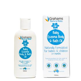 Grahams Natural Baby Ekzem Bade Öl