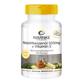 Warnke Vitalstoffe | Nachtkerzenöl 500mg + Vitamin E