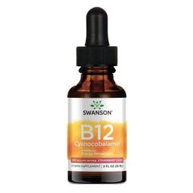 SWANSON Vitamin B12 Cyanocobalamin 1000 mcg - Erdbeere Flüssigkeit