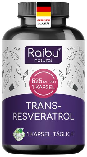 RAIBU Resveratrol Kapseln Hochdosiert