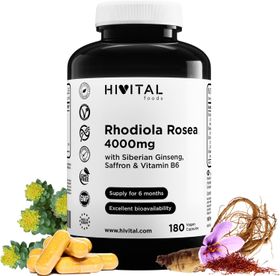 HIVITAL Rhodiola Rosea 4000 mg Kapseln