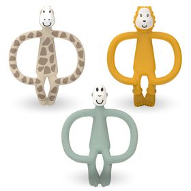 Matchstick Monkey Geschenkset Beißringe 3er Pack - Ludo Löwe, Gigi Giraffe & Affe