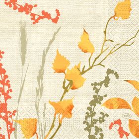 10x Servietten 33x33 3-lagig 1/4 Fall Beauty