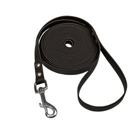 Schecker - schwarz - Biothane® Schleppleine mit Handschlaufe - 5 m / 13 mm - strapazierfähig