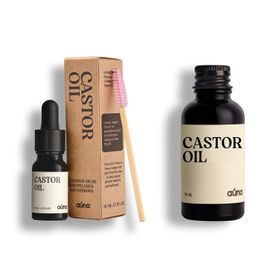 Auna Vegan Rizinusöl Set mit Bürstchen