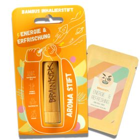 BrainKick Bambus Inhalierstift | Energie & Erfrischung