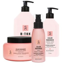 Sacha Care - Color Radiance Pflegeset - Shampoo 500ml - Maske 500ml - B-Tox 1000ml - Leave-In 100ml