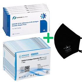 COVID-19 4in1 Aktion + Influenza A+B Antigen 15er Combo + GRATIS NANOVIO FFP2