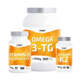 TNT O3-D3-K2 Sparbundle - mit Omega 3, Vitamin D3 und Vitamin K2