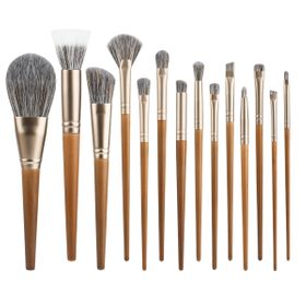 Walnuss-Make-up-Pinsel-Set