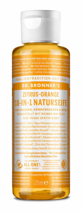 Dr. Bronner's Flüssigseife Zitrus Orange