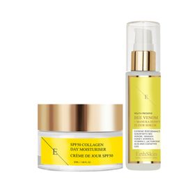 ErthSkin London Bienengift + Manuka-Honig-Elixier-Serum + Spf-Kollagen-Tagescreme