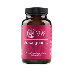 Valeo Vita® Ashwagandha – Hochdosierter Wurzelextrakt mit 5 % Withanoliden