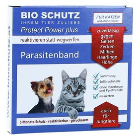Bio Schutz Parasitenband Protect Power Plus Katze hellbraun