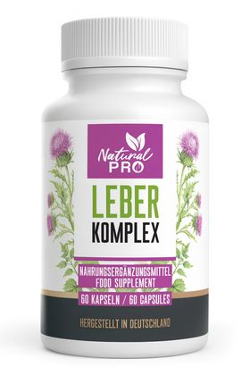 LEBER Komplex von Natural PRO | natürliche Leberkur Kapseln | HOCHDOSIERT
