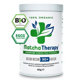 MatchaTherapy 90+ | BIO Matcha Grüntee aus Japan | Laborgeprüft: min. 90mg/g EGCG Antioxidantien