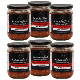 Kernbeißer Vollkorngerichte: Mediterran-Roggen mit Bohnen