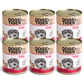 Dogs’n Tiger Adult Premium Hundefutter, Nassfutter, Guadn, Rind